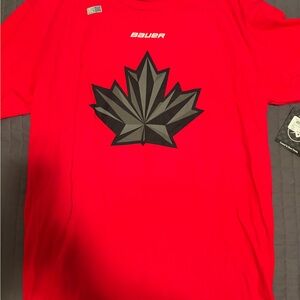 New with Tags Men’s Large Bauer X Team Hockey Canada Cale Makar Jersey Shirt